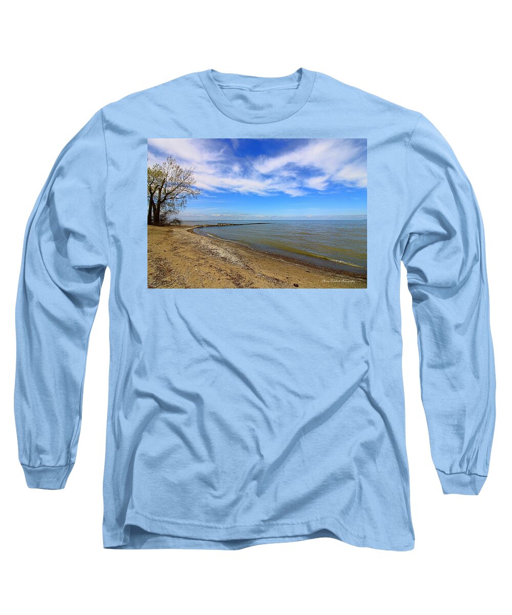 Lake Erie Long Sleeve T-Shirt featuring the photograph Coastal Ohio Series 2 by Mary Walchuck