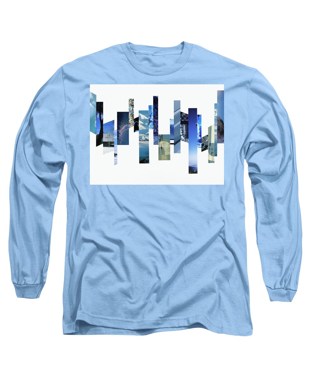 Collage Long Sleeve T-Shirt featuring the photograph Crosscut#131 by Robert Glover