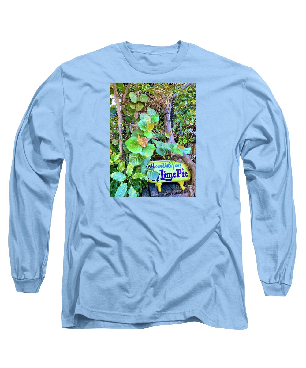 Lime Long Sleeve T-Shirt featuring the photograph Delicious Key Lime Pie by Beth Saffer
