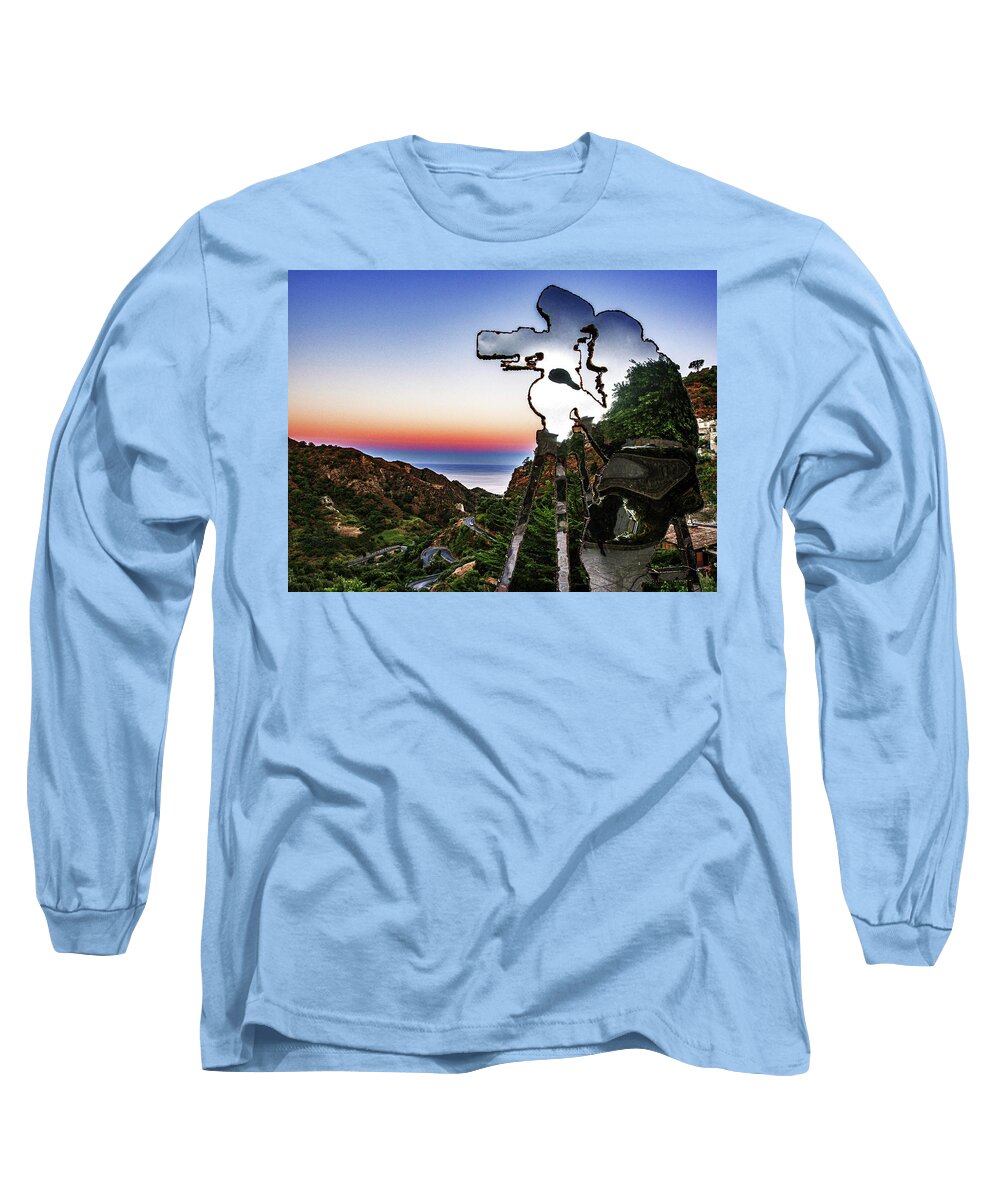 Francis Ford Coppola Long Sleeve T-Shirt featuring the photograph Francis Ford Coppola monument by Al Fio Bonina