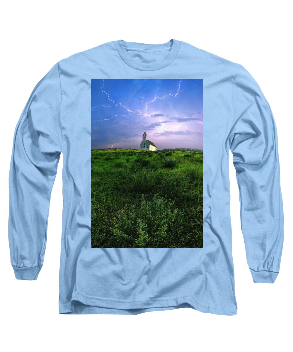 South Dakota Long Sleeve T-Shirt featuring the photograph God's Country by Aaron J Groen