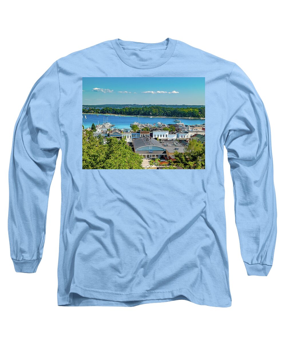 Lake Long Sleeve T-Shirt featuring the photograph Harbor Springs Michigan by Bill Gallagher