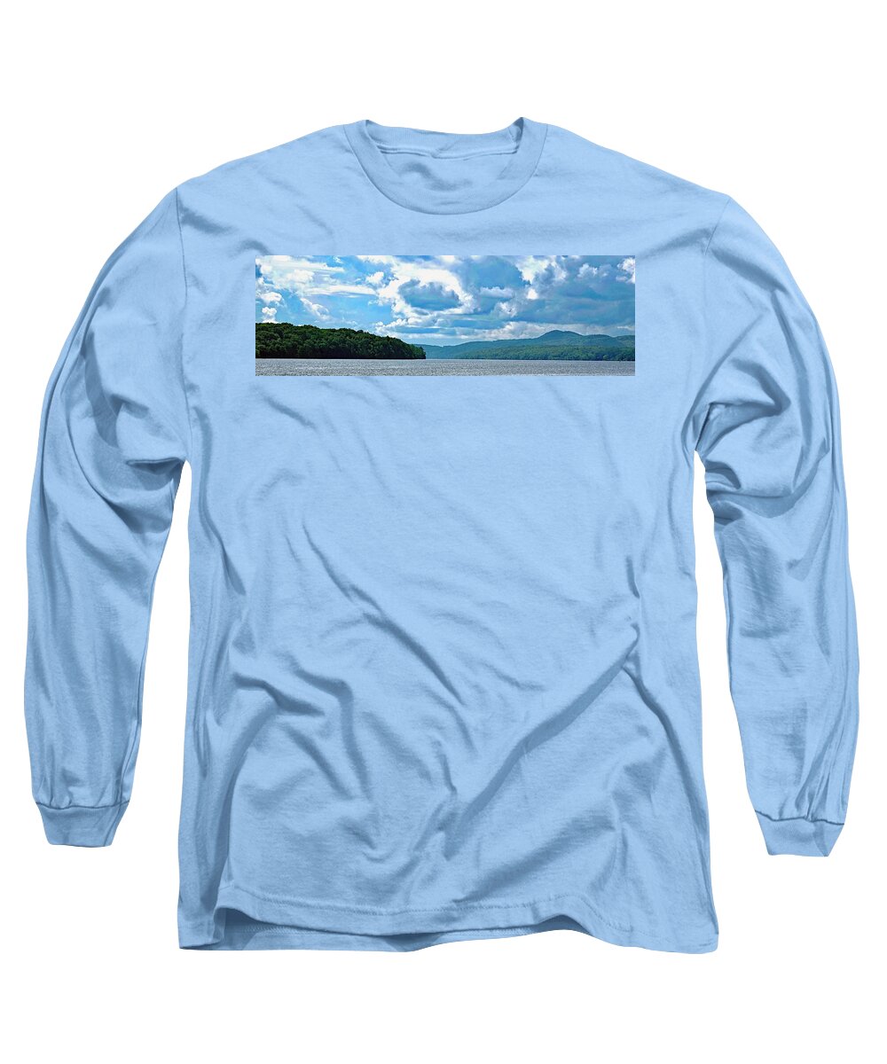 Hudson River Long Sleeve T-Shirt featuring the photograph Hudson Wide by Ira Shander