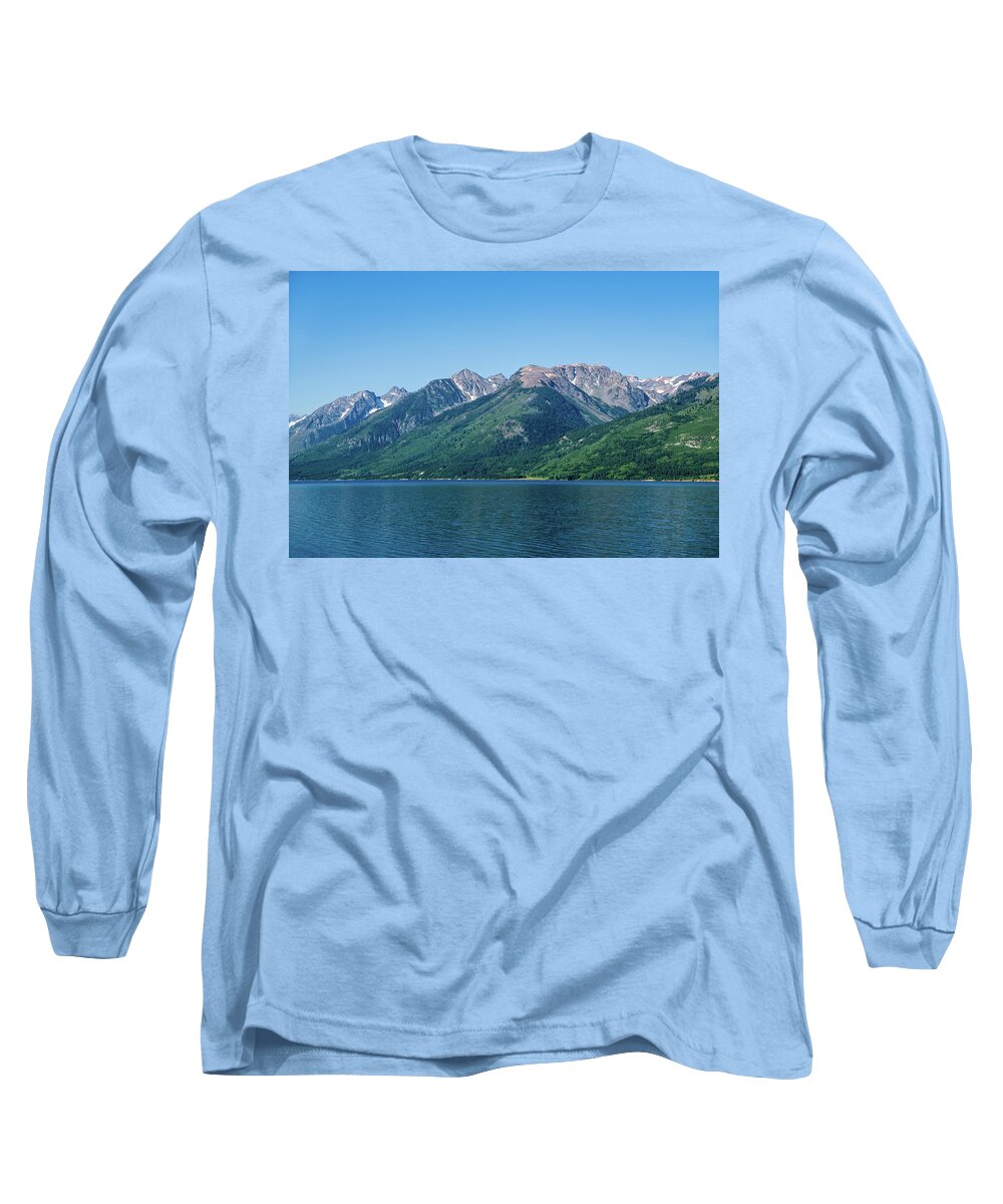Wyoming Long Sleeve T-Shirt featuring the photograph Jackson Lake in Wyoming by Rose Guinther