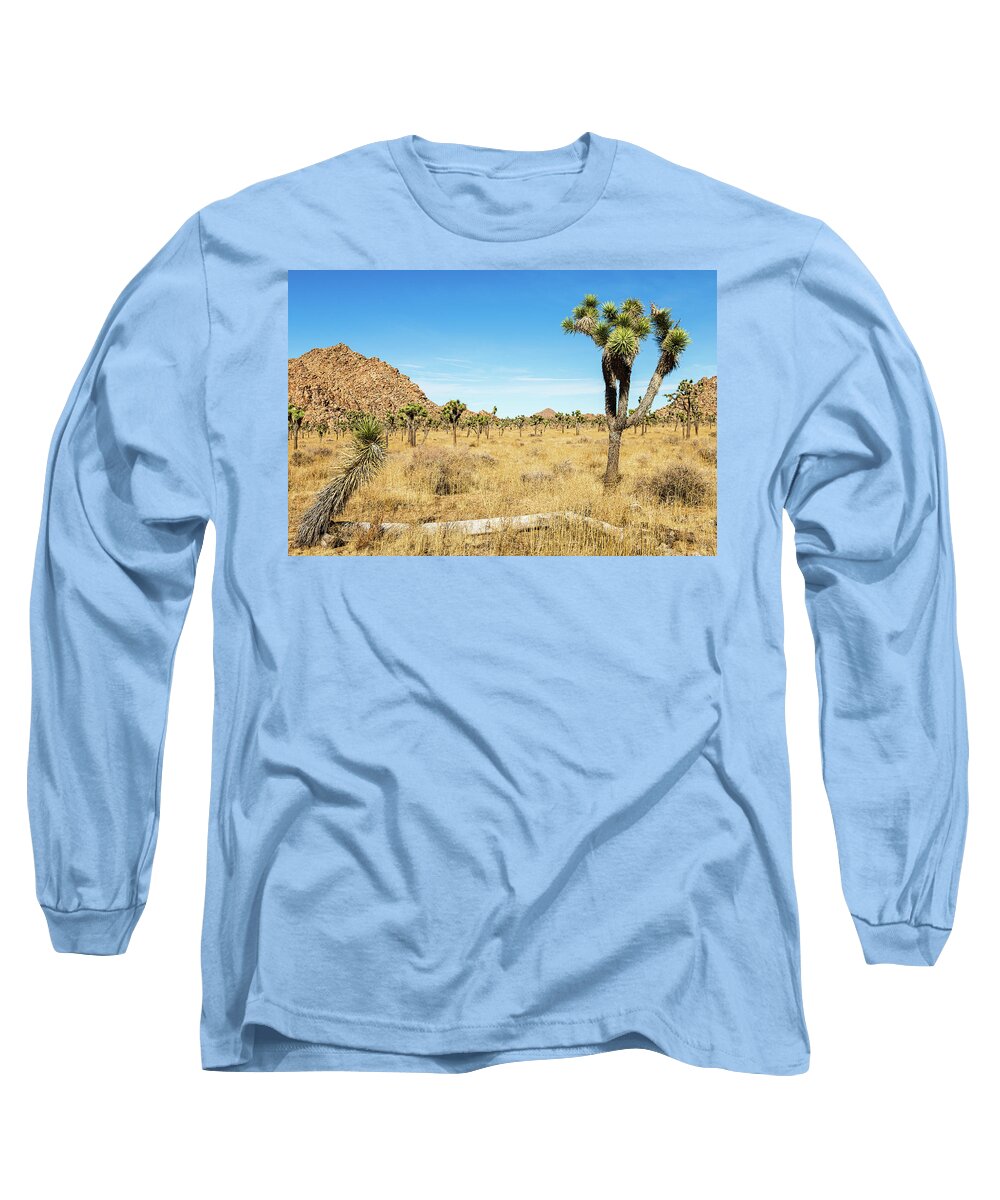 Landscapes Long Sleeve T-Shirt featuring the photograph Joshua Tree-3 by Claude Dalley