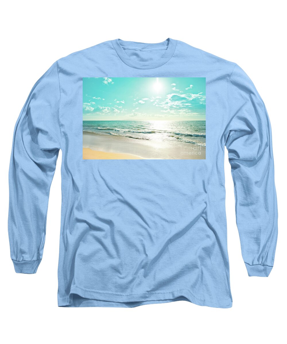 Kamaole Beach Long Sleeve T-Shirt featuring the photograph Kamaole Beach Sunset Jewel by Sharon Mau