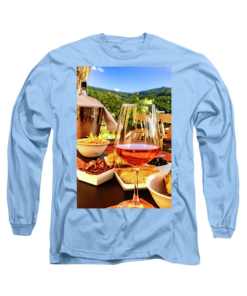 Tuscany Long Sleeve T-Shirt featuring the photograph La Dolce Vita by Marian Tagliarino
