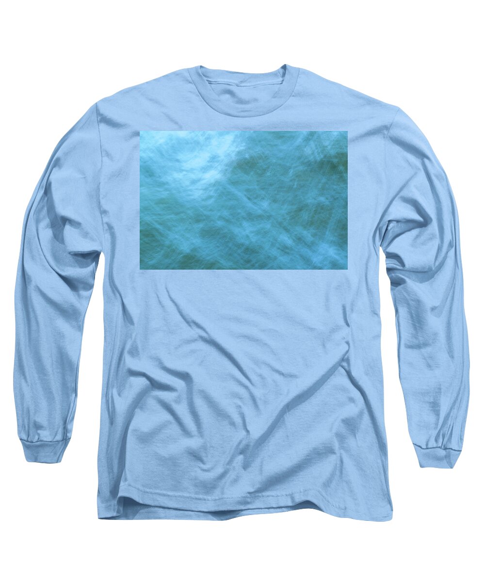 Abstract Long Sleeve T-Shirt featuring the photograph Landwater Abstractions II by Denise Dethlefsen