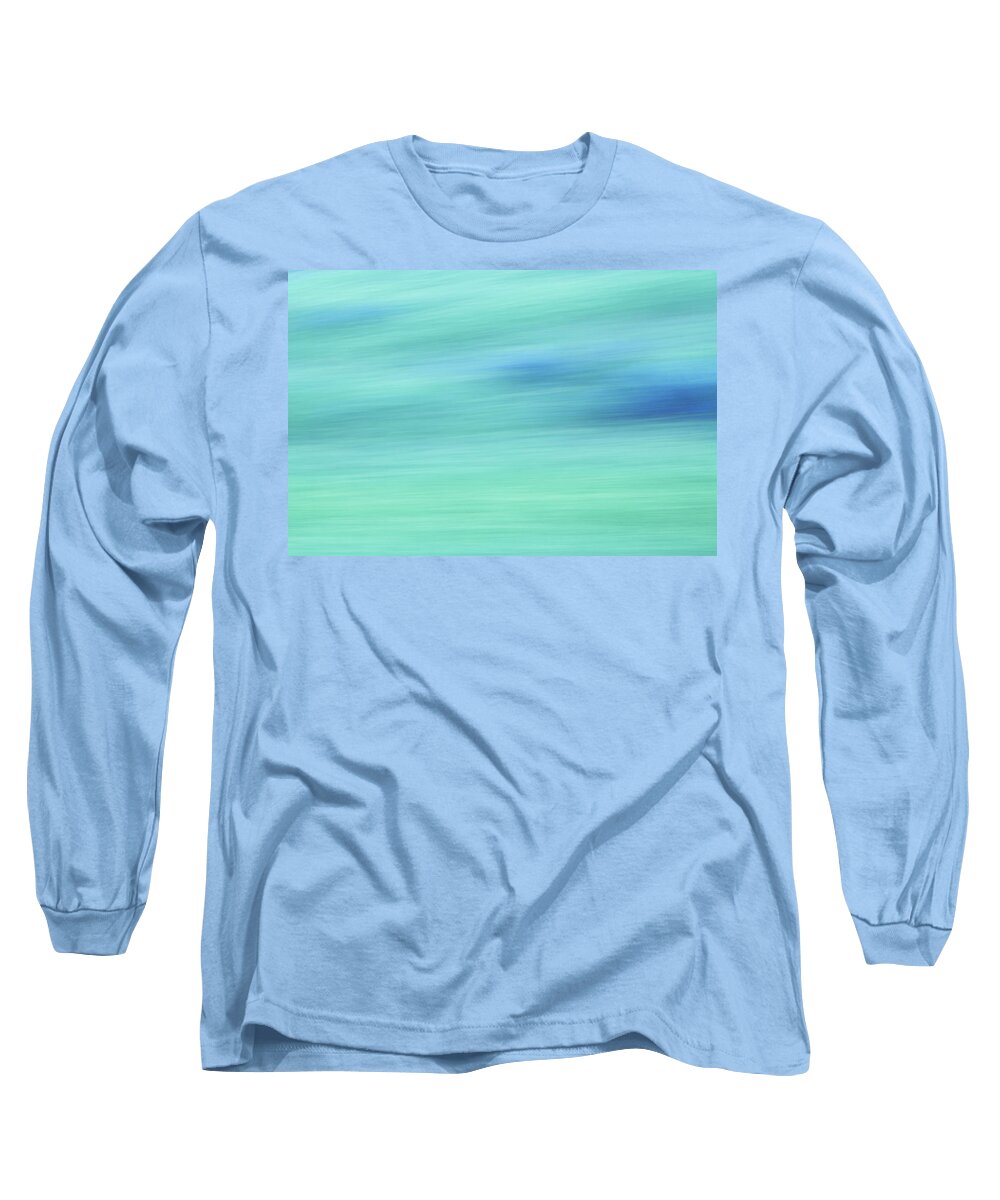 Abstract Long Sleeve T-Shirt featuring the photograph Landwater Abstractions V by Denise Dethlefsen