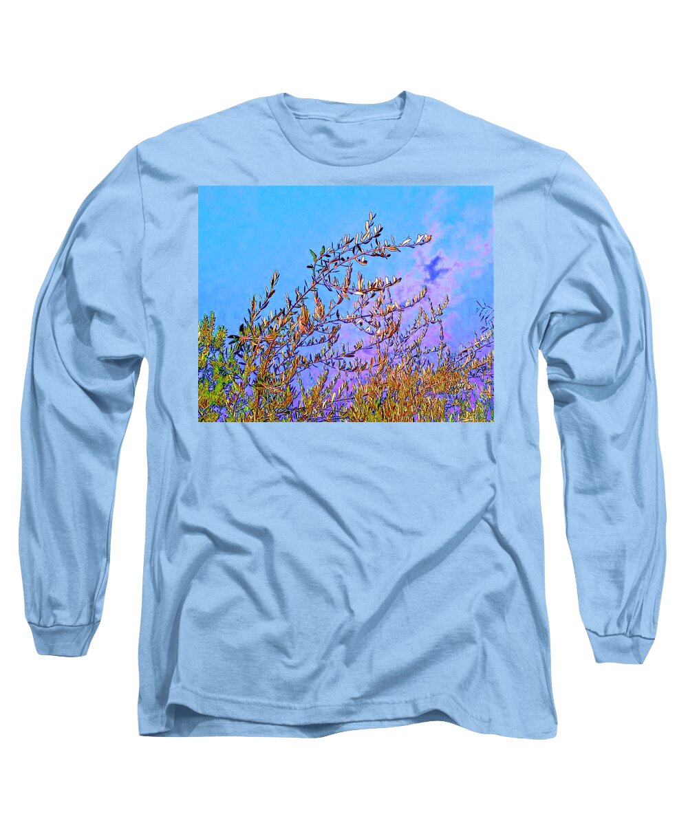 Sky Long Sleeve T-Shirt featuring the photograph Leaves Against the Sky by Andrew Lawrence