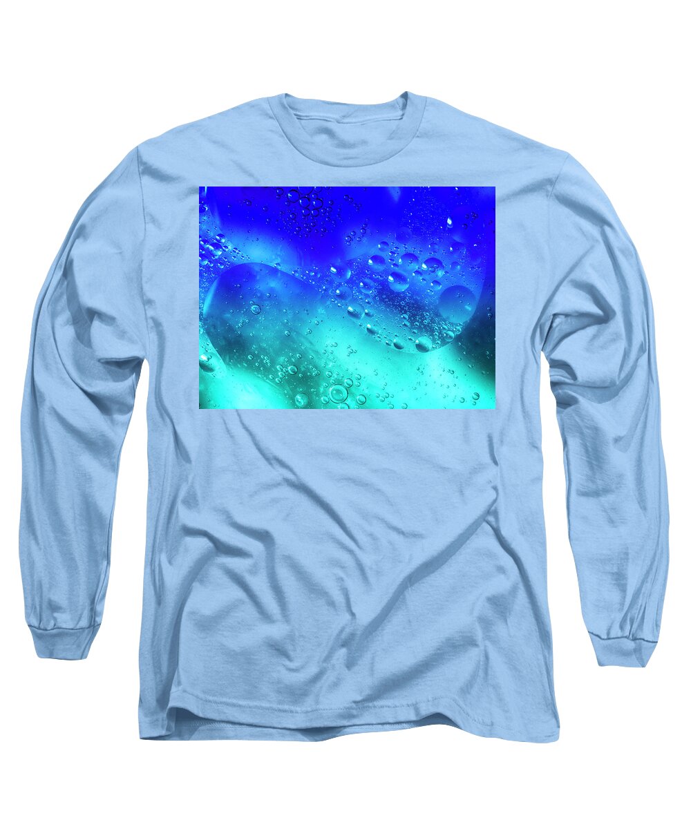 Bubbling Long Sleeve T-Shirt featuring the photograph Liquid Blend III by Charles Floyd