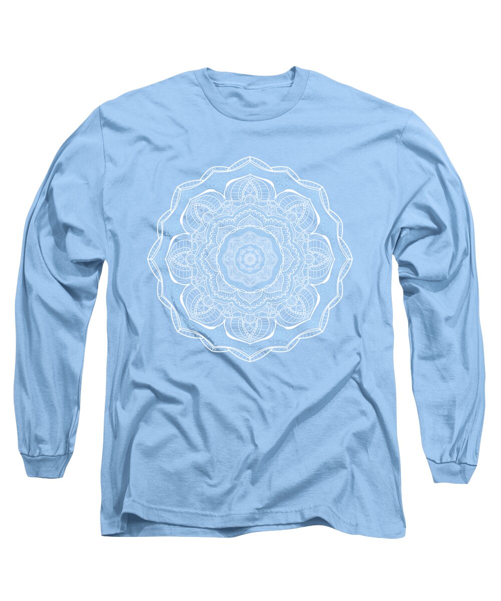 Mandala Long Sleeve T-Shirt featuring the digital art Mandala of Empathy by Angie Tirado