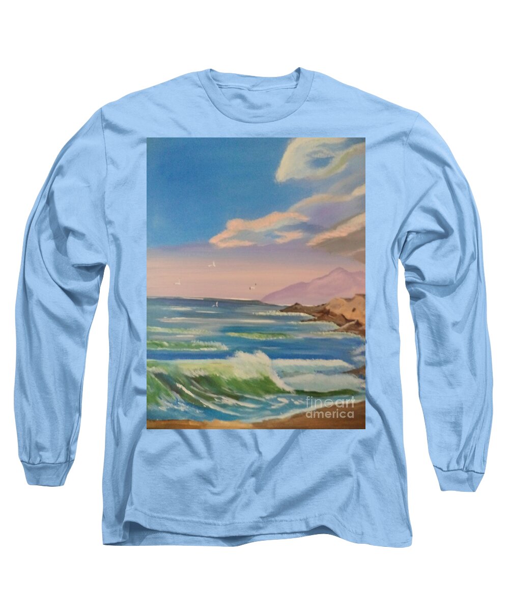  Long Sleeve T-Shirt featuring the painting Morning Paradise # 279 by Donald Northup