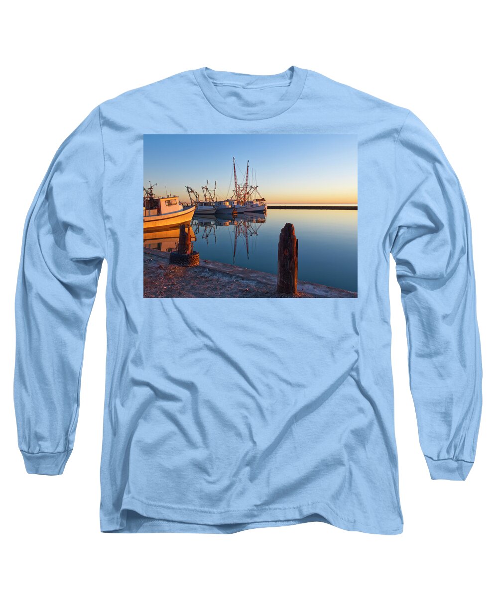 Boats Long Sleeve T-Shirt featuring the photograph Old Fulton Docks by Ty Husak