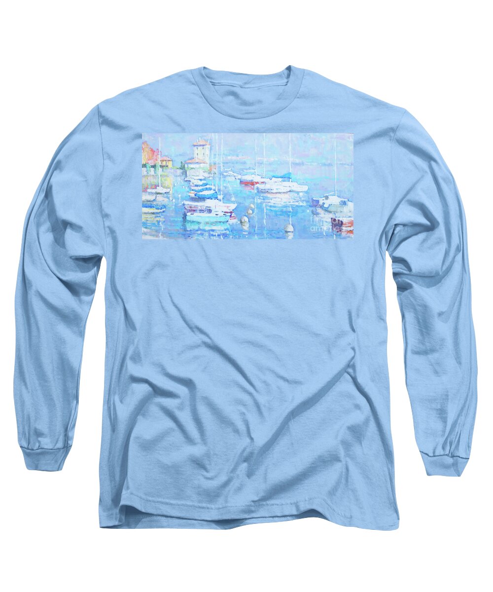 Pescallo Long Sleeve T-Shirt featuring the painting Pescallo by Jerry Fresia