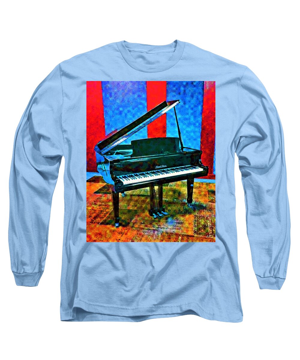 Music Long Sleeve T-Shirt featuring the photograph Portrait of a Piano by Andrew Lawrence