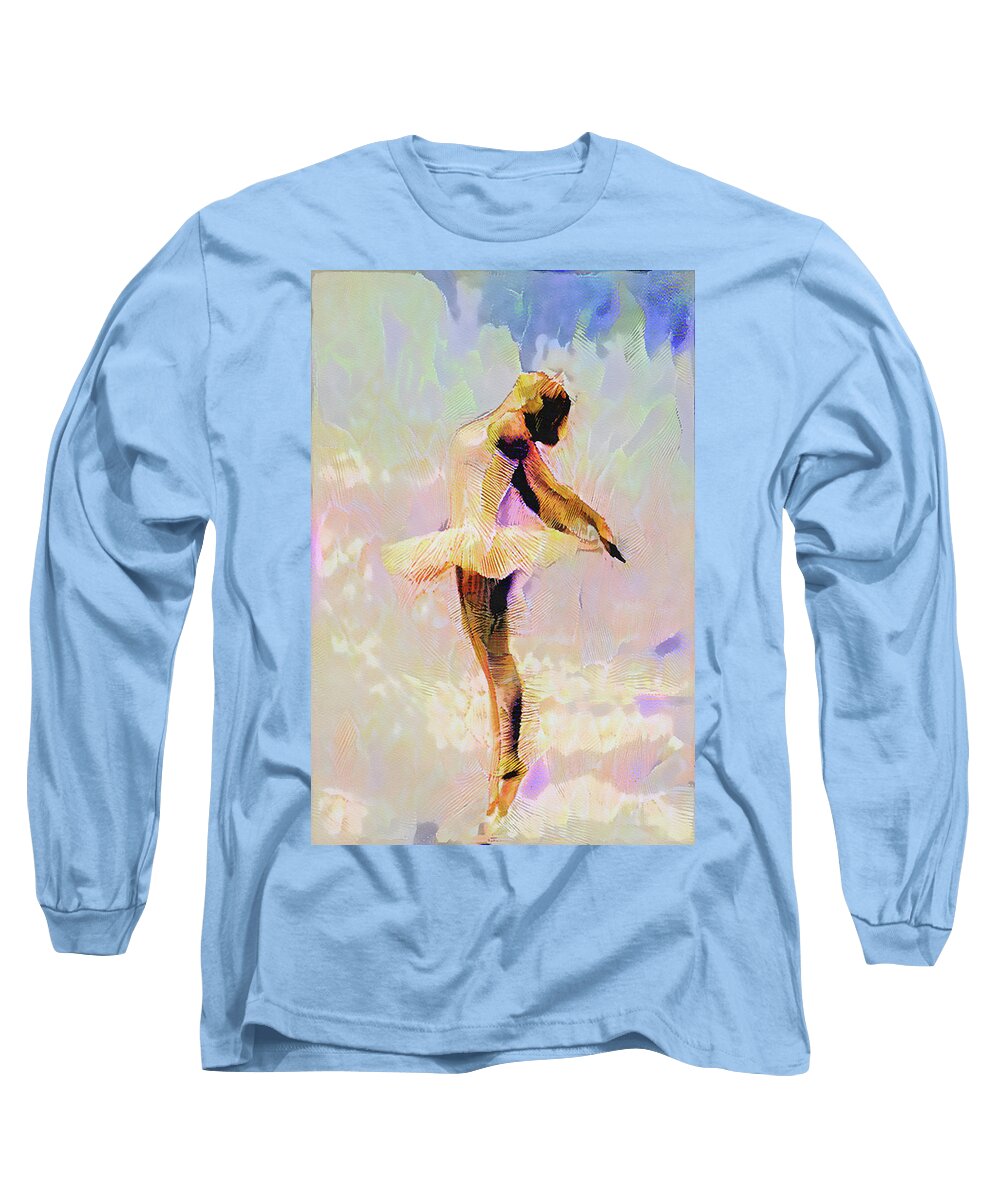 Dance Long Sleeve T-Shirt featuring the digital art Release by Alex Mir