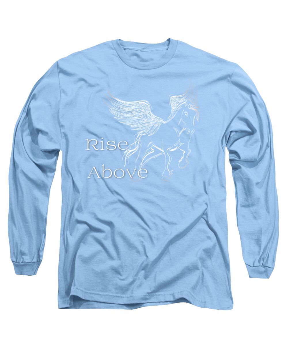  Long Sleeve T-Shirt featuring the photograph Rise Above Design by Marjorie Whitley