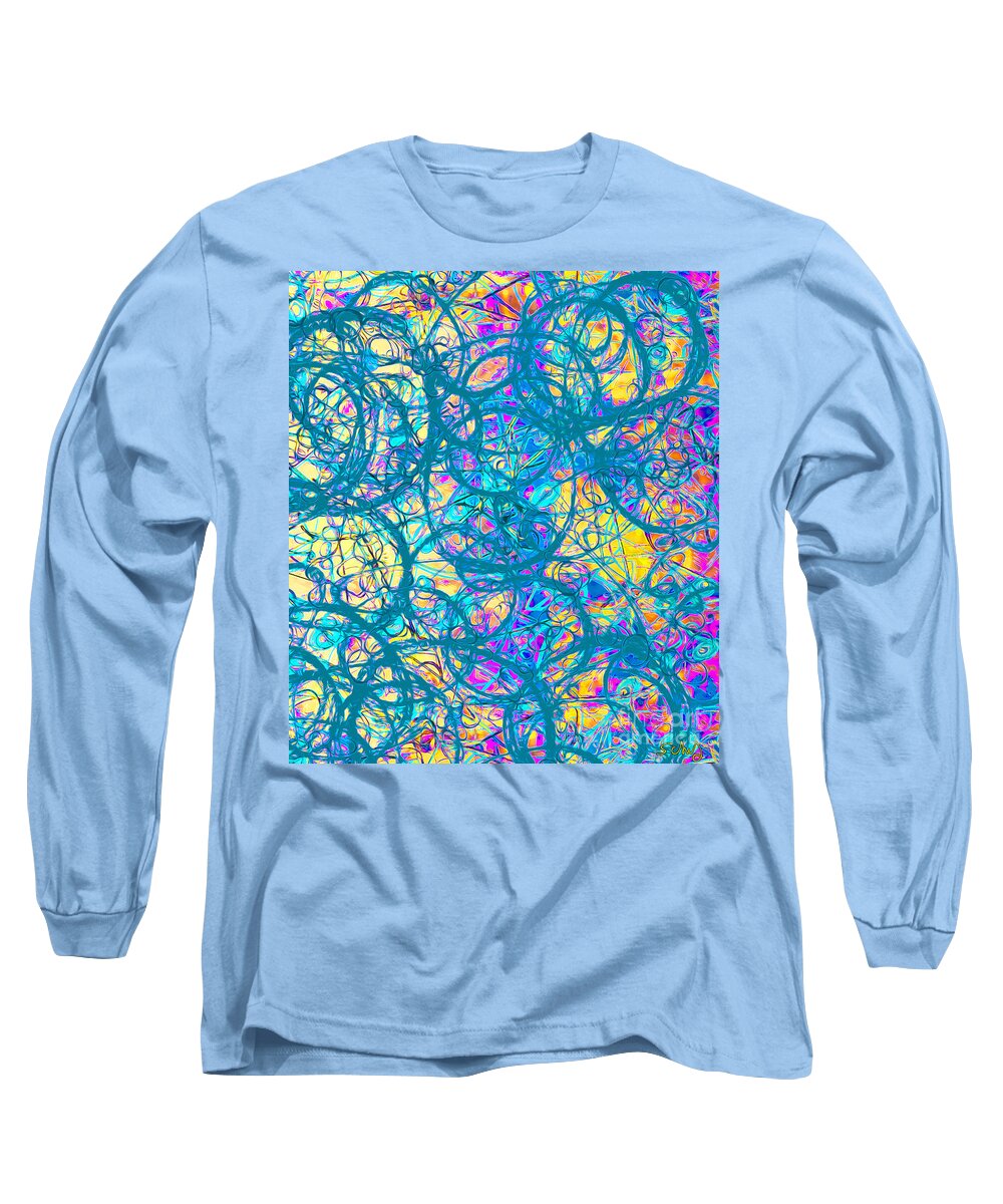  Long Sleeve T-Shirt featuring the digital art Sacred Geometry by Gabrielle Schertz