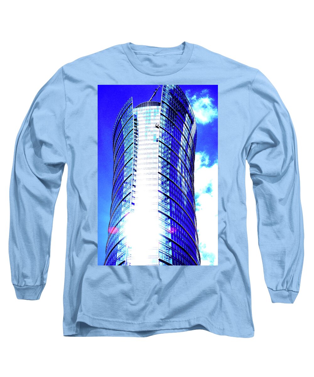 Skyscraper Long Sleeve T-Shirt featuring the photograph Skyscraper In Warsaw, Poland 8 by John Siest