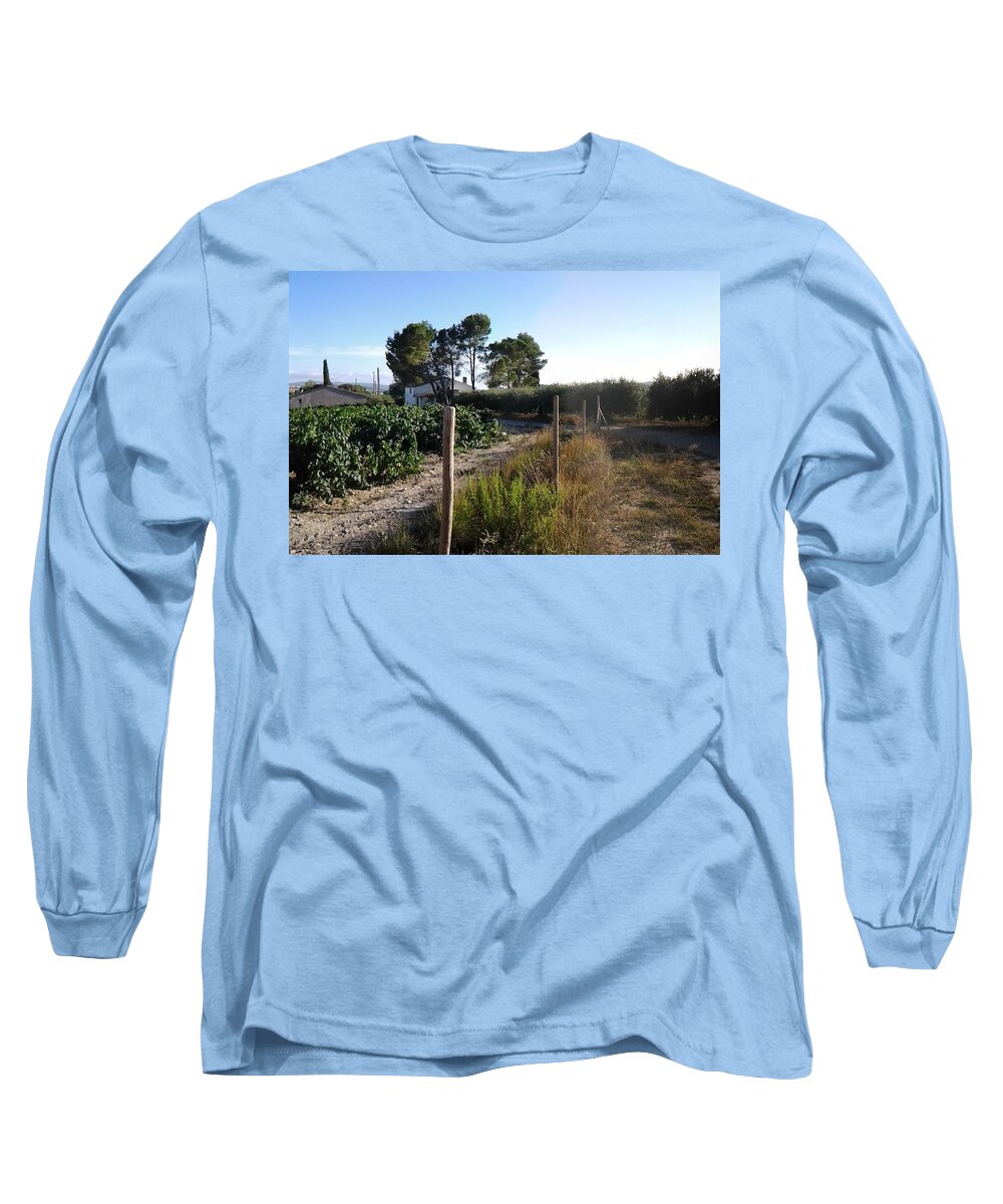 Spain Spanish Hill Country Scenery Long Sleeve T-Shirt featuring the photograph Spanish Hill Country by Don Varney