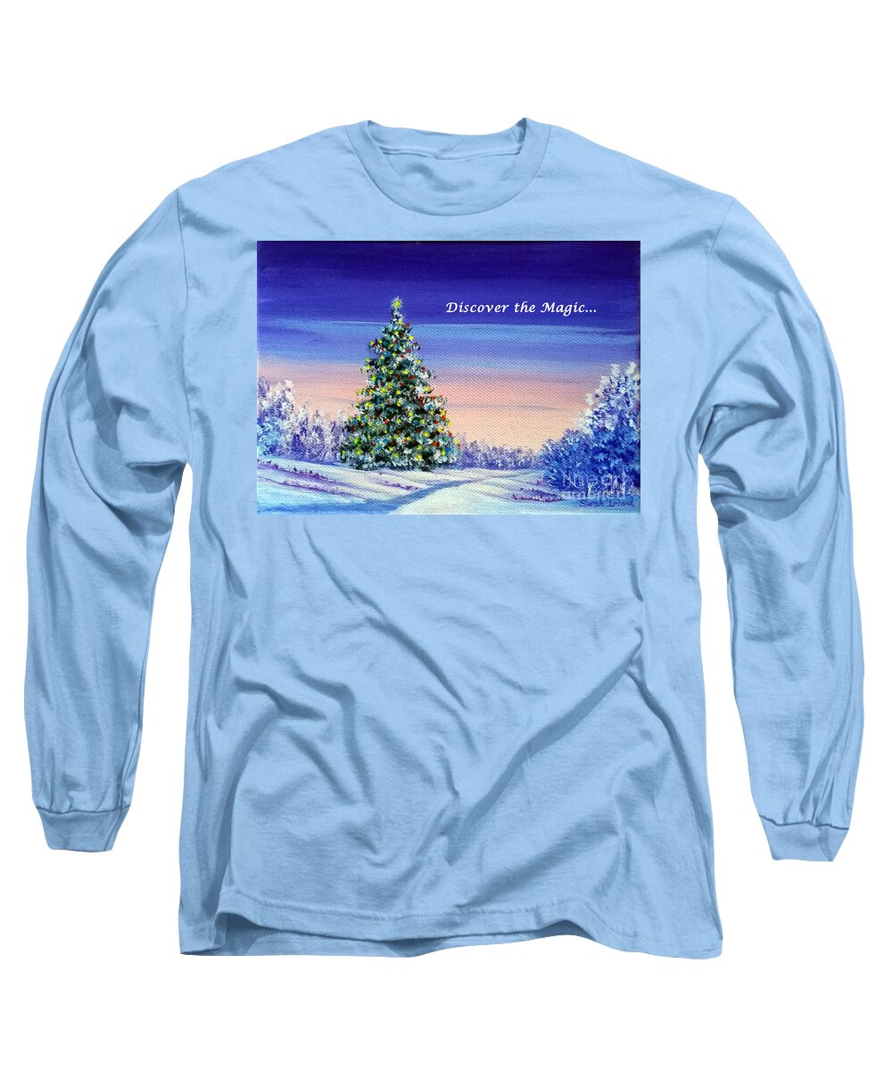 The Long Sleeve T-Shirt featuring the painting The Discovery - Discover the Magic by Sarah Irland
