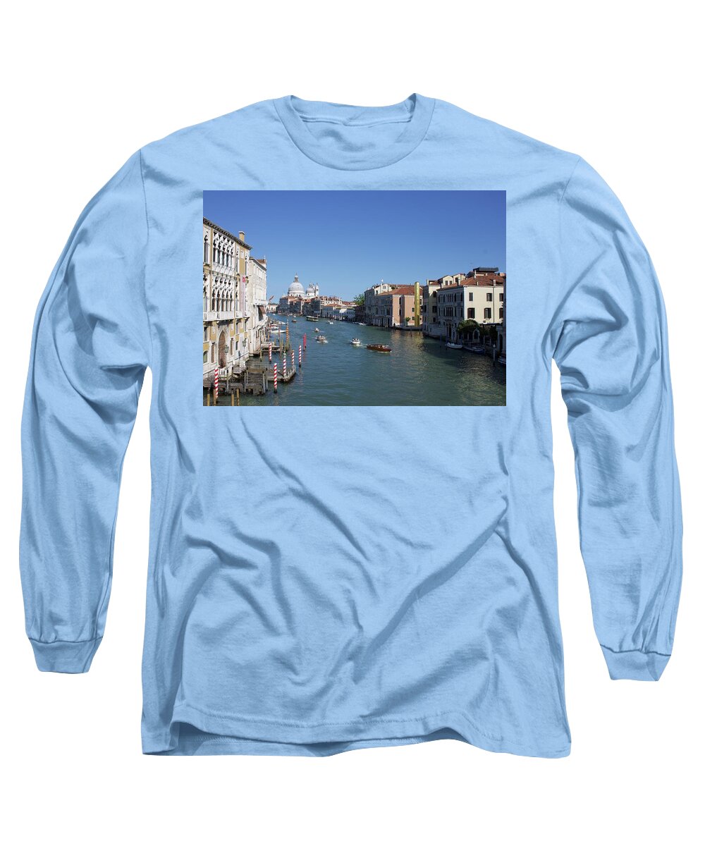 Grand Canal Long Sleeve T-Shirt featuring the photograph The five senses. Grand Canal. by Yvonne M Smith