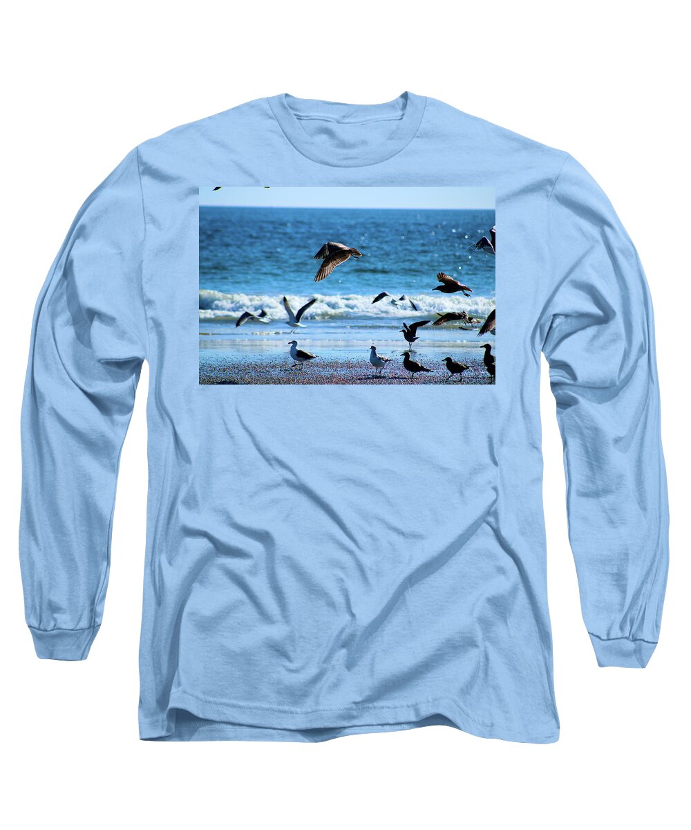 Birds Long Sleeve T-Shirt featuring the photograph The Grace of the Flock by Marcus Jones