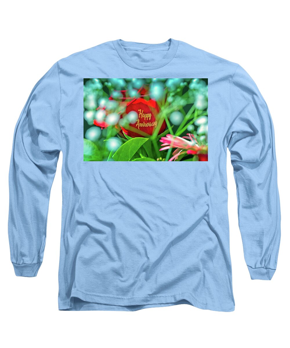 Happy Anniversary Long Sleeve T-Shirt featuring the photograph To My Love by Az Jackson