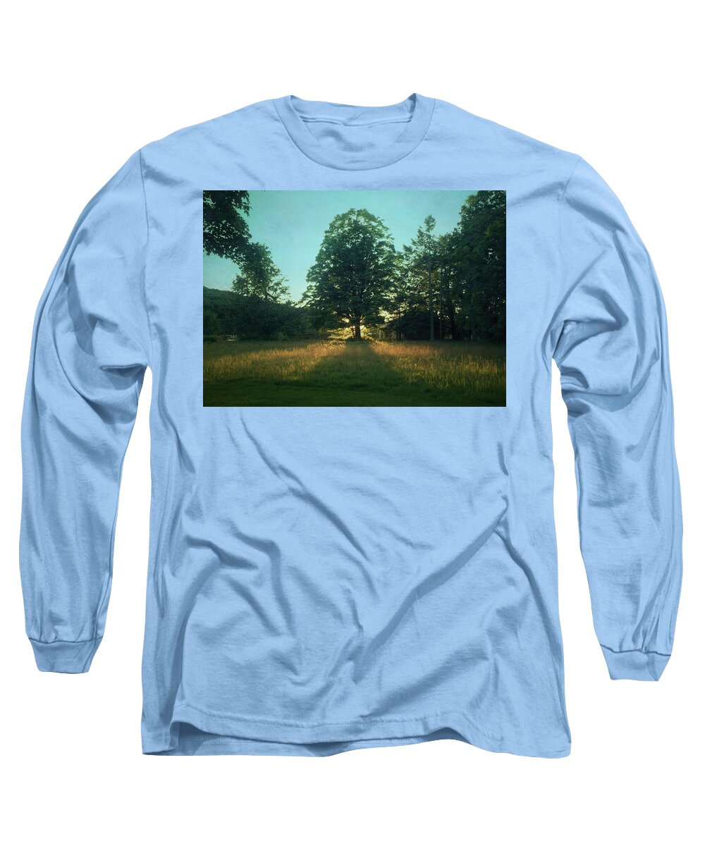 Sundown Long Sleeve T-Shirt featuring the photograph Tree at Sundown by Carol Whaley Addassi