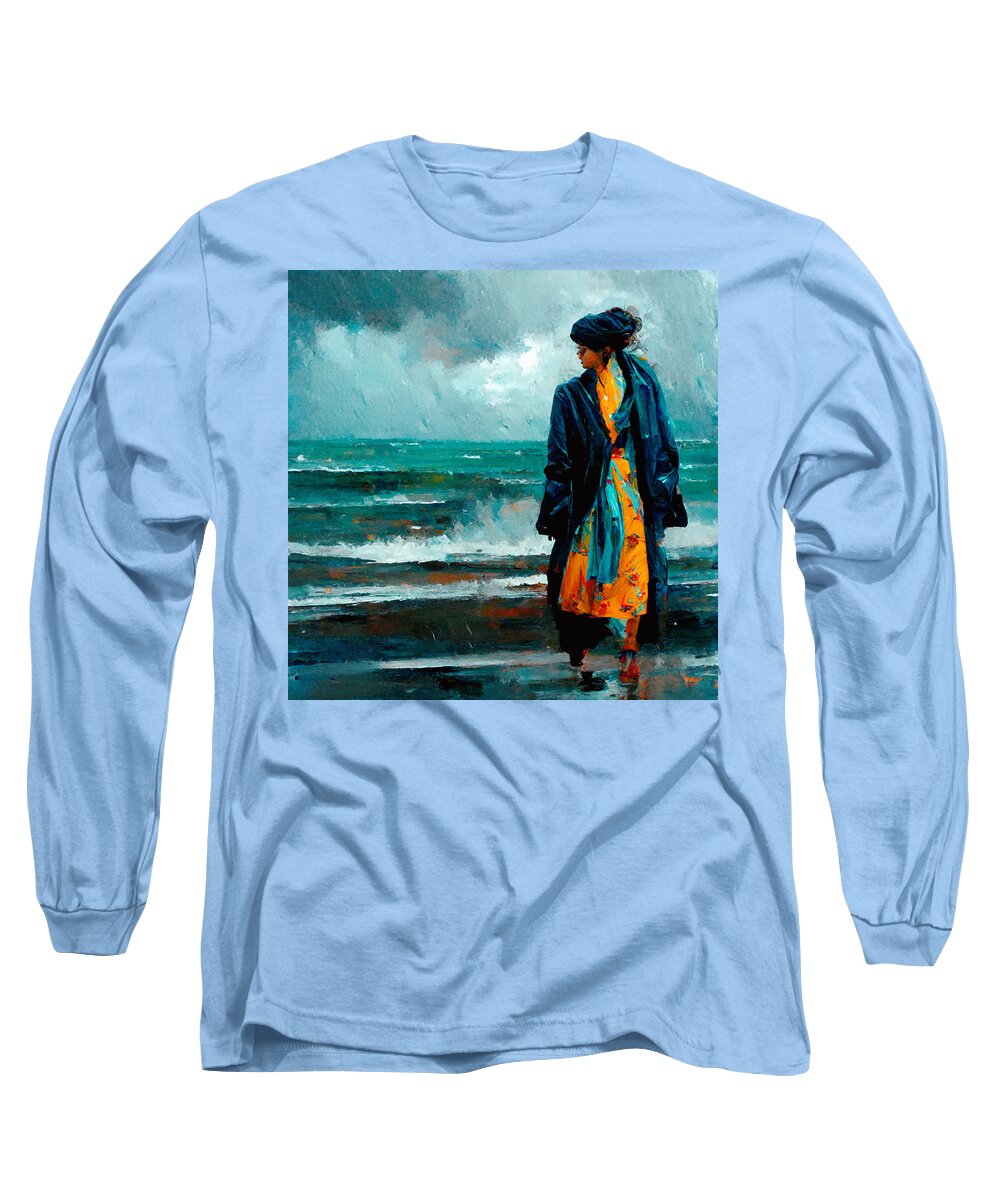 Trenchcoats Long Sleeve T-Shirt featuring the digital art Trenchcoats #7 by Craig Boehman