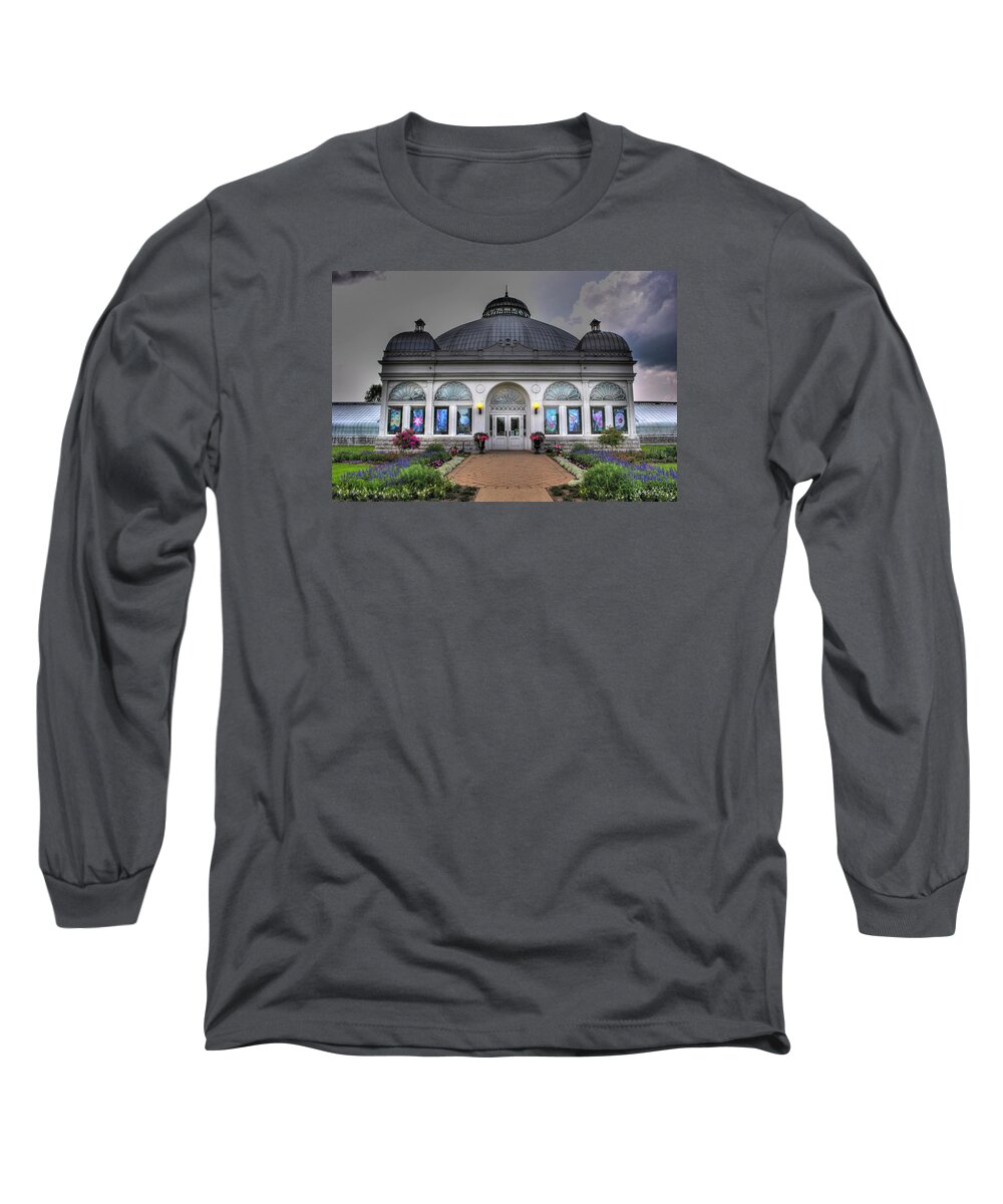 Michael Frank Jr Long Sleeve T-Shirt featuring the photograph 001 Buffal and Erie County Botanical Gardens by Michael Frank Jr