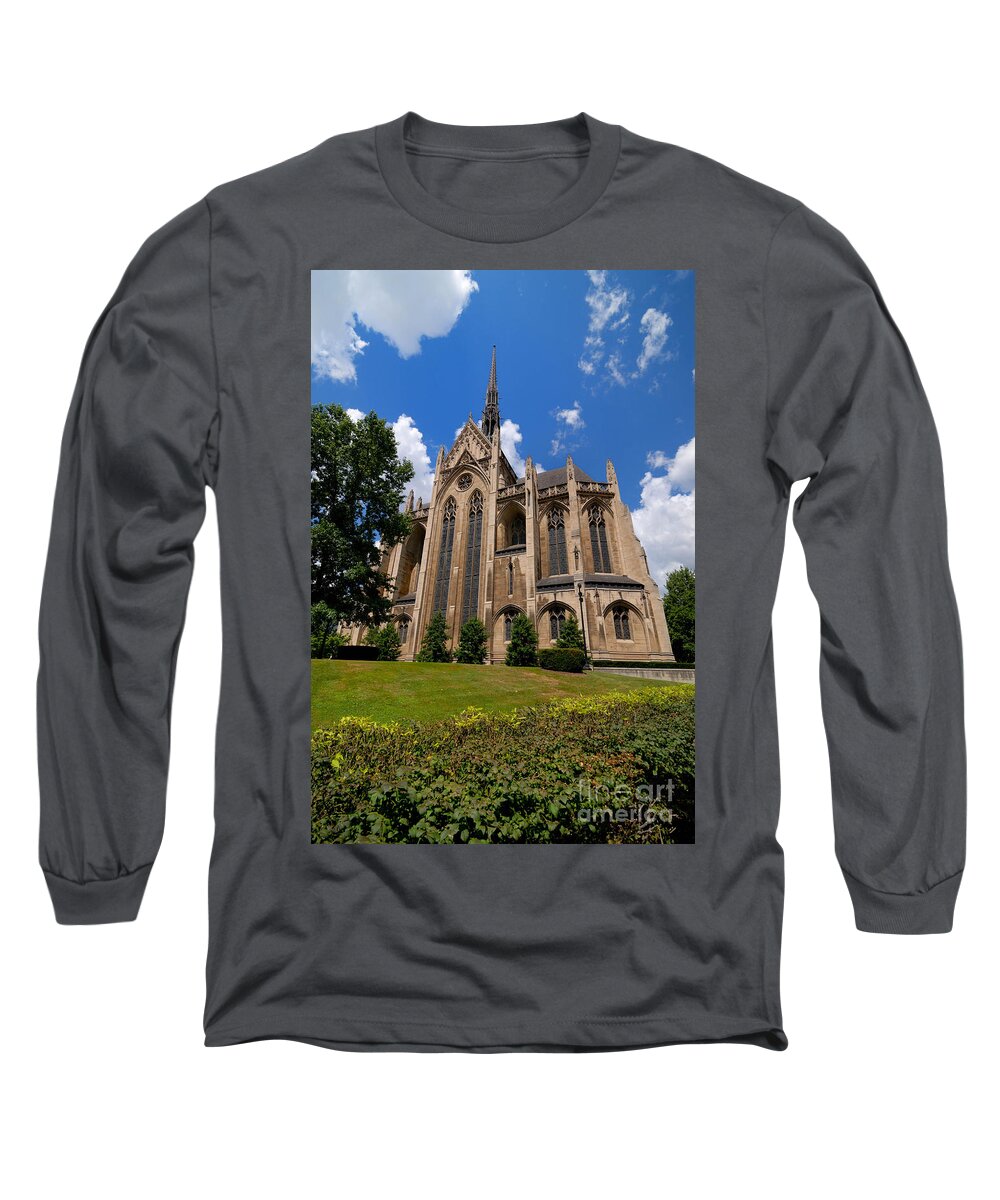 Allegheny County Long Sleeve T-Shirt featuring the photograph Heinz Memorial Chapel Pittsburgh Pennsylvania #1 by Amy Cicconi