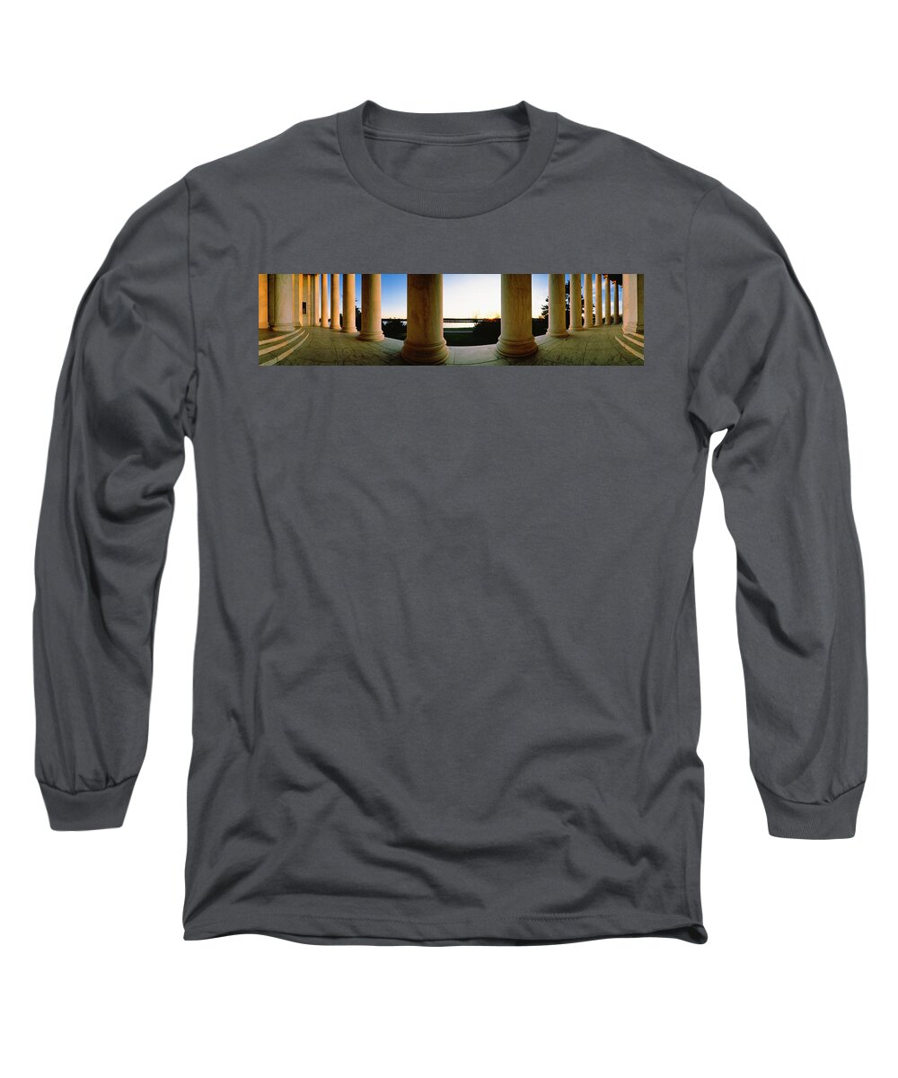 Photography Long Sleeve T-Shirt featuring the photograph Jefferson Memorial Washington Dc Usa #1 by Panoramic Images