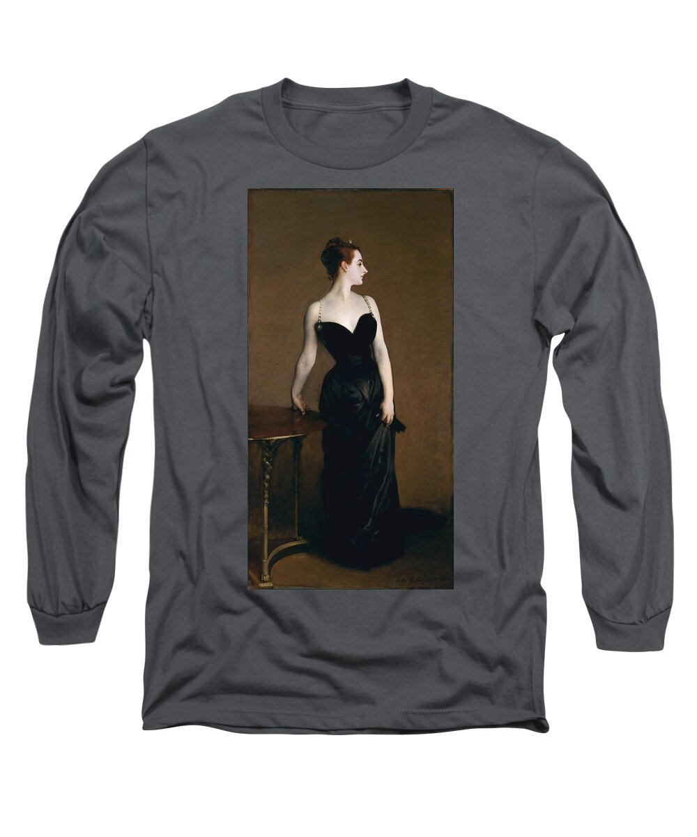 John Singer Sargent Long Sleeve T-Shirt featuring the painting Madame X. Madame Pierre Gautreau #3 by John Singer Sargent