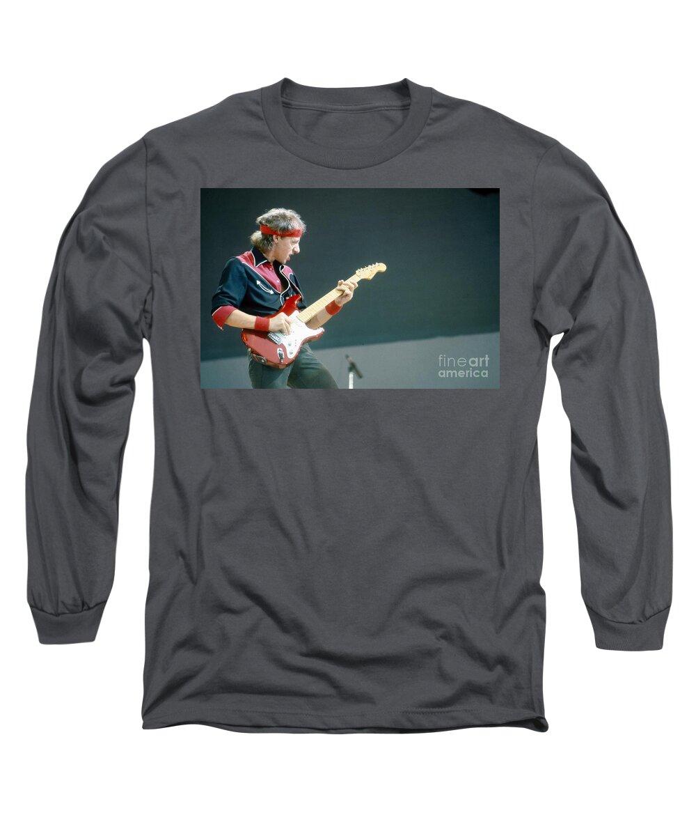Mark Knopfler Long Sleeve T-Shirt featuring the photograph Mark Knopfler #1 by David Plastik