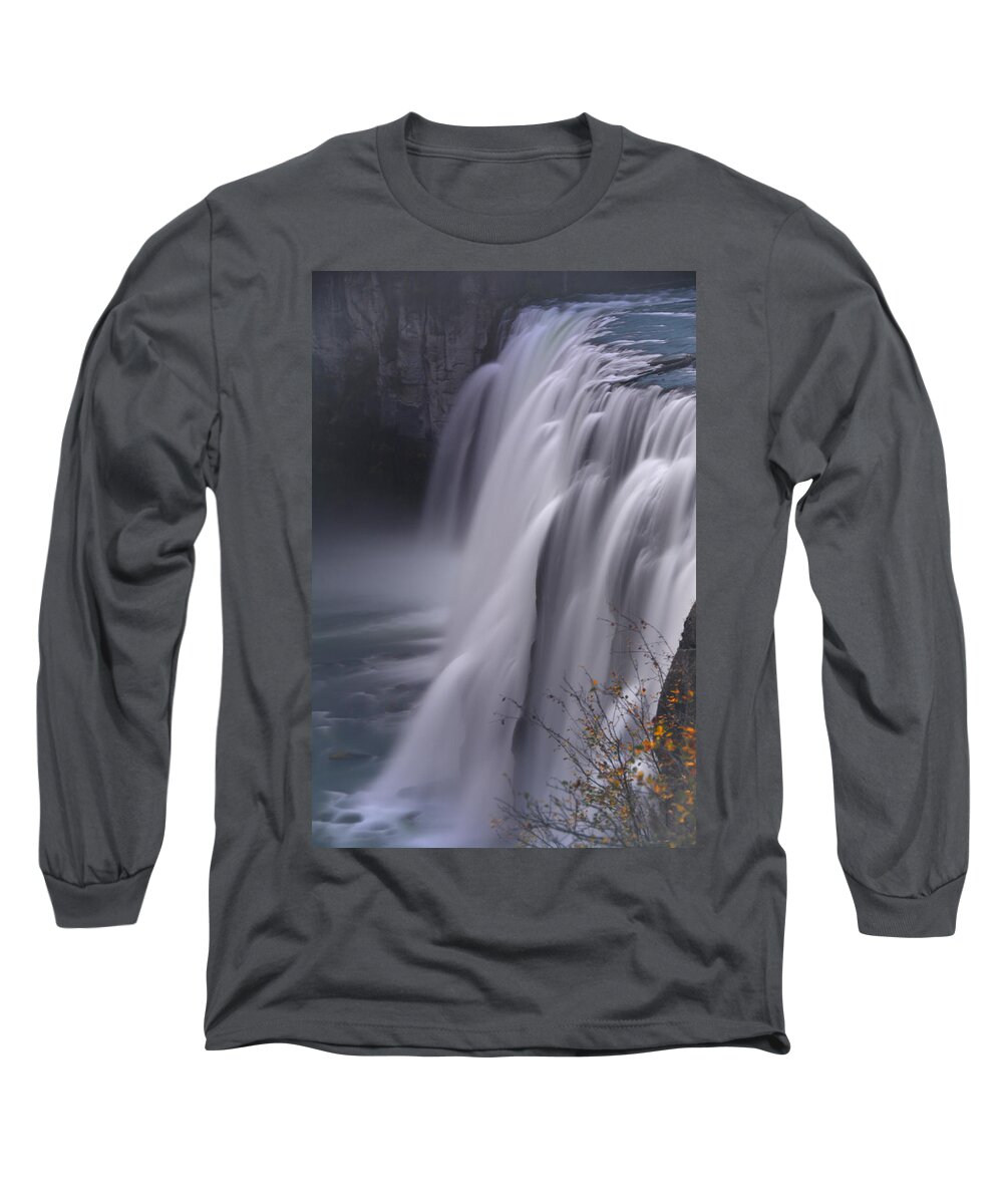 Mesa Falls Long Sleeve T-Shirt featuring the photograph Mesa Falls by Raymond Salani III