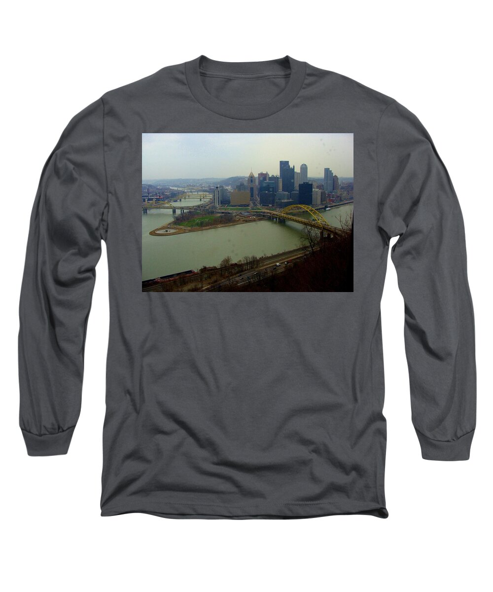 Pittsburgh Long Sleeve T-Shirt featuring the photograph Pittsburgh #1 by Anthony Seeker
