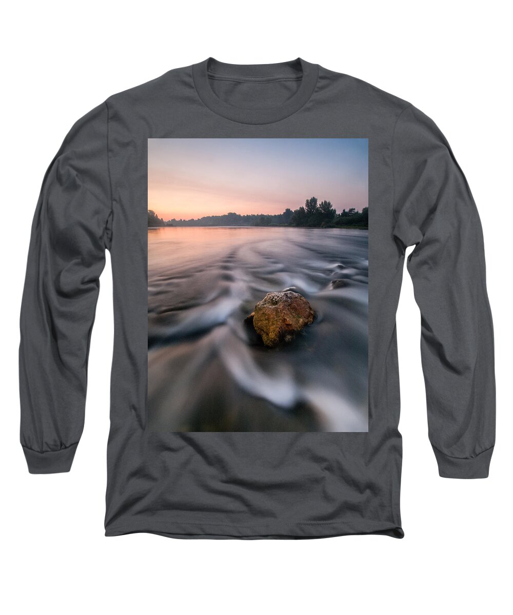 Landscape Long Sleeve T-Shirt featuring the photograph River of dreams #1 by Davorin Mance