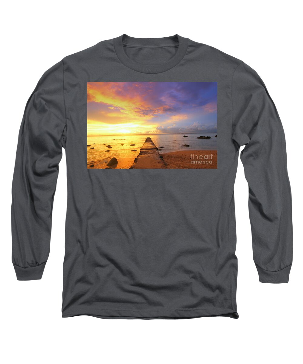 Sunset Long Sleeve T-Shirt featuring the photograph Sunset by Amanda Mohler