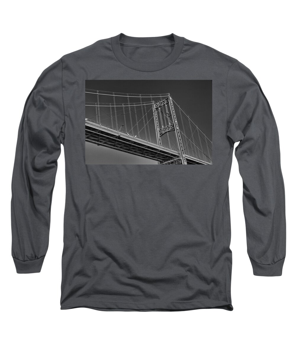 Bridge Long Sleeve T-Shirt featuring the photograph Thousand Islands Bridge #1 by Eunice Gibb