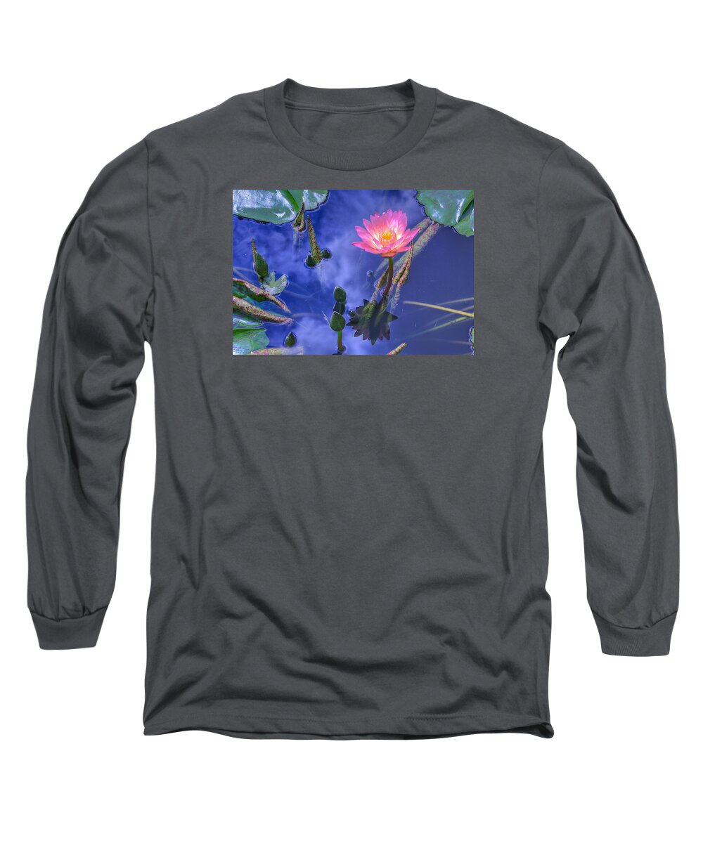 Water Long Sleeve T-Shirt featuring the photograph Flower 7 by Albert Fadel