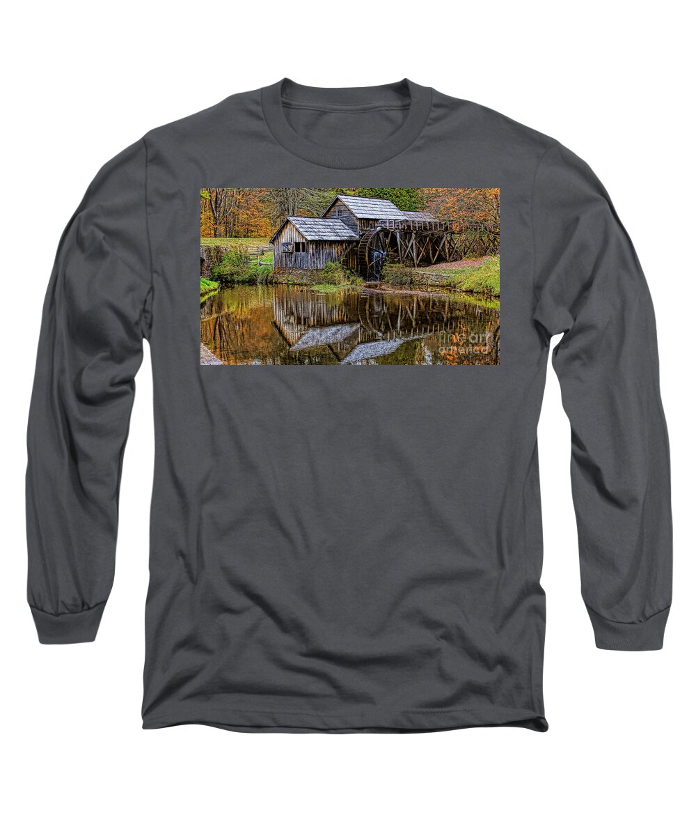 Mabry Mill Long Sleeve T-Shirt featuring the photograph Mabry Mill by Ola Allen
