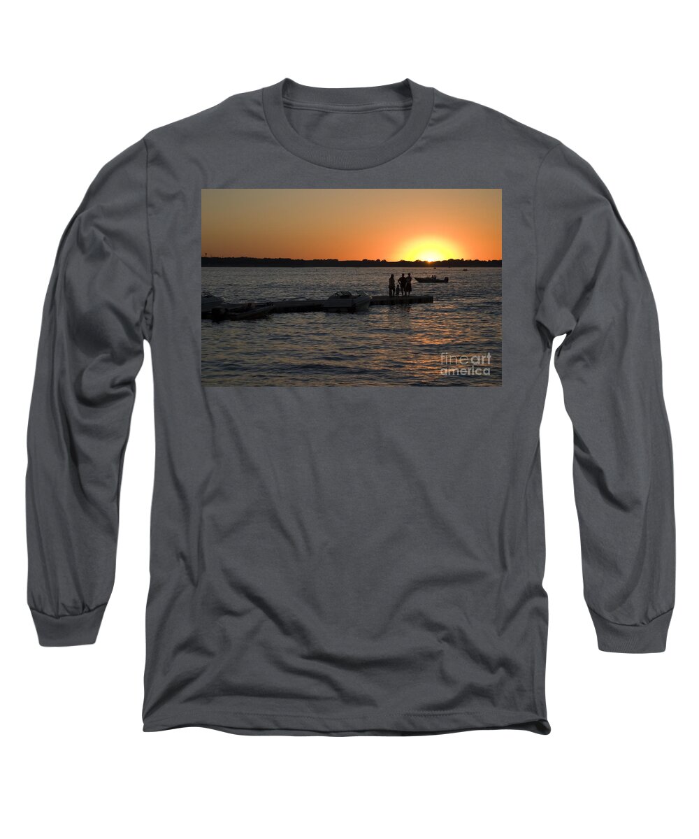 Okoboji Long Sleeve T-Shirt featuring the photograph Okoboji Sunset #2 by Steven Krull