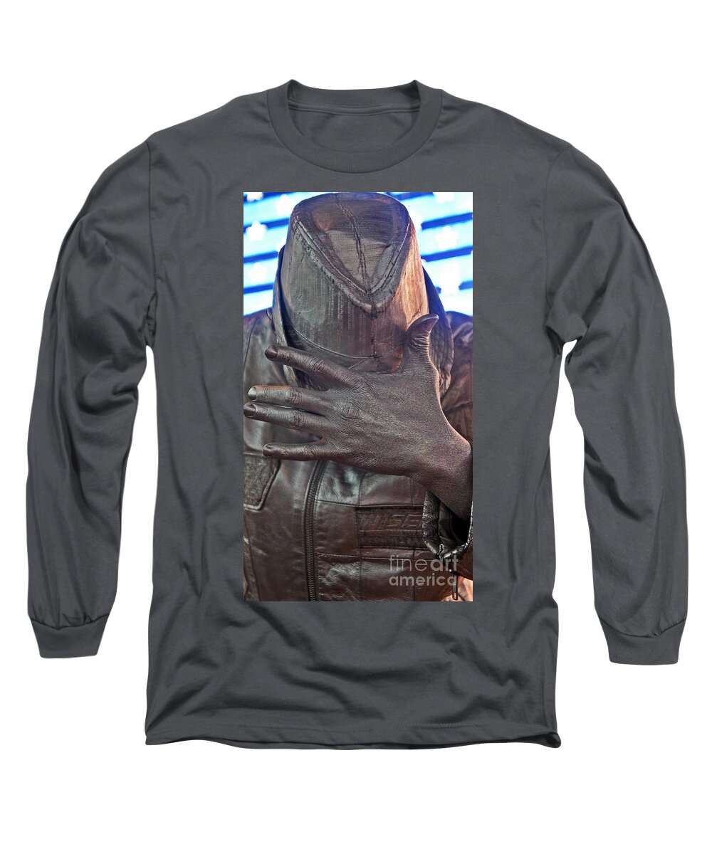 Tin Man Long Sleeve T-Shirt featuring the photograph Tin Man in Times Square #2 by Lilliana Mendez