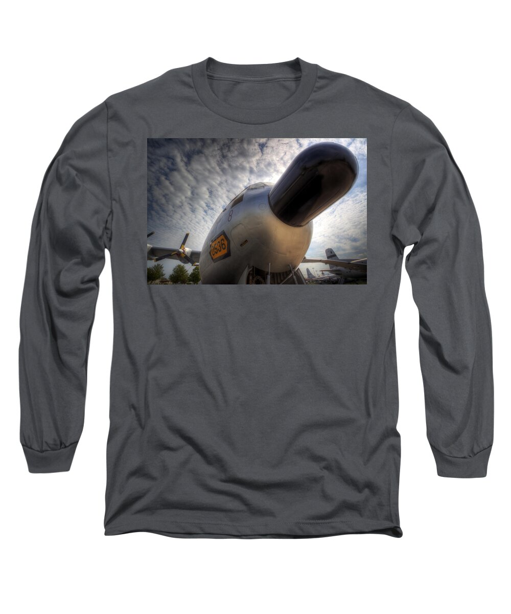 Douglas Aircraft Long Sleeve T-Shirt featuring the photograph Douglas C-133 Cargomaster #3 by David Dufresne
