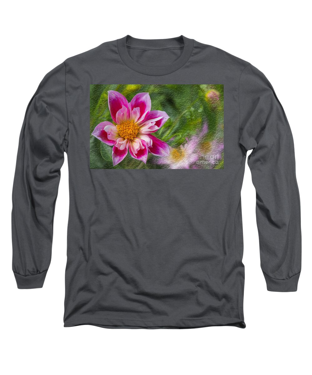 Dahlia Long Sleeve T-Shirt featuring the photograph Dahlia #4 by Bernd Laeschke