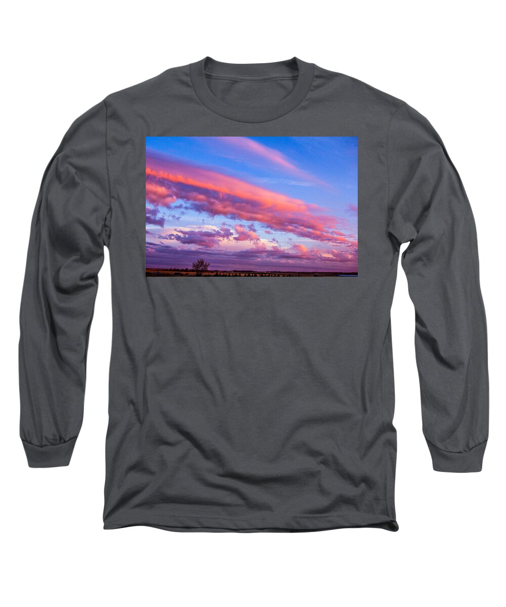 Nebraskasc Long Sleeve T-Shirt featuring the photograph Severe Storms in South Central Nebraska #5 by NebraskaSC