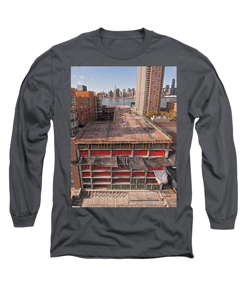  Long Sleeve T-Shirt featuring the photograph 9th Floor Forms by Steve Sahm