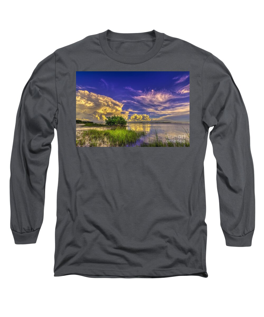 Clearwater Long Sleeve T-Shirt featuring the photograph A New Experience by Marvin Spates